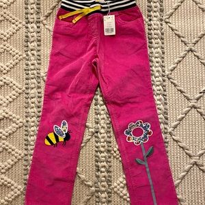 Mini Boden corduroy pull on patch pants